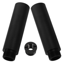 1Set Kit Prolunga Microfono in Alluminio Nero Per Stand