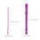 1Set Strumento Musicale Flauto 8 Viola ABS Con Astuccio Vellutato 2