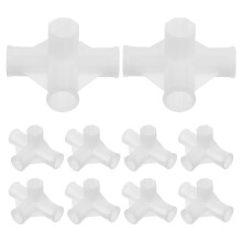 20St Duurzame Witte Kledingrek Verbinder 16Mm Plastic Voor