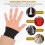 1Paar Stretch Polyester Rib Manchetten Zwart Voor Jas, DIY 4