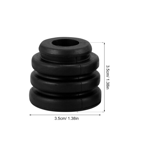 3Pz Supporti Shockproof in Gomma Nera Per Condizionatore Esterna 1