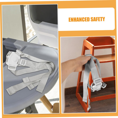 5pcs Adjustable 5‑Point Stroller Safety Harness Belt, Durable Replacement Straps for  Chair 2