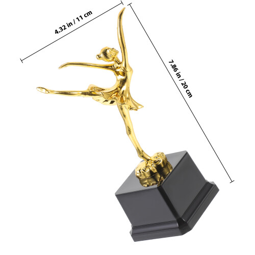 Trofeo Gara Danza Teens Dorata Decoro Raffinato 1