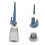4 Sets Self Watering Spikes Automatic Plant Watering System with Adjustable Drip Control for Vacation Plants 4