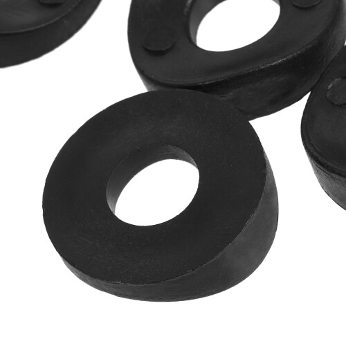 100Pz Rondelle Nere in Resistenti Umidità Per 2