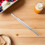 Silver Stainless Steel Rolling Pin with Handles for Pizza Dough 7
