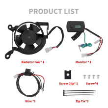 For WR450F 2012-2015 Motorcycle Digital Radiator Cooling Fan Kit W/ TTV Digital Temp Meter 732-FN11