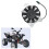 2520272 12V Motorcycle Engine High-Performance Radiator Cooling Fan for   500 2003-2007 3