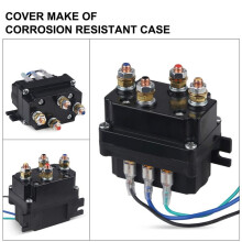 Relé Contactor Solenoide para Cabrestante de 12 V 250 A + Kit de Control Remoto Inalámbrico para Cabrestante de 2 Piezas para Accesorios de Camión,