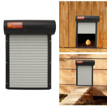 Auto Chicken Coop Door 18650 1200MAH 37x25cm Grey