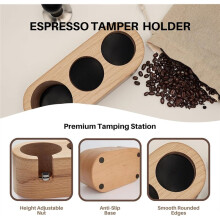 Tamper para Café Expresso, Porta-Filtro de 58 mm, Acessório para Café Expresso, Base de Mesa para Tamper.