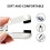 2 Pair Ear Clip Electrode Double-Sided Rubber  Comfortable, Compatible for Tens Unit & CES Stimulation 5
