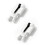 2 Pair Ear Clip Electrode Double-Sided Rubber  Comfortable, Compatible for Tens Unit & CES Stimulation 6