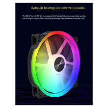 Ventilateur de Boîtier PC FD200: Débit D'Air Élevé de 200 mm, 3 Broches, Silencieux, 20 cm, ARGB, Accessoires pour Boîtier PC de Bureau