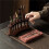 PDQ Solid Wood Tea Set Accessories with National Style Pattern 2