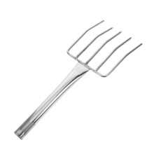 Stainless Steel Garden Hand Fork, Ergonomic Comfort Grip Heavy Duty Tool for Digging and Transplanting
