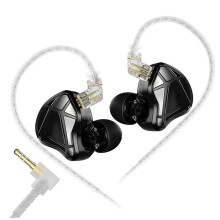 KZ Axas Gaming Earbuds met Snoer voor PS4, voor PS5, voor en Pc. Geluidsisolerende IEM met Lage Latentie. Oordopjes voor Laptop en Mobiel A