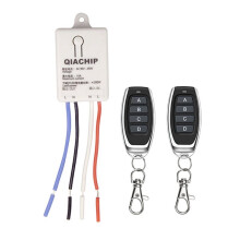 433-MHz-Funkfernbedienung für LED-Lichtsteuerung, AC 90-250 V + 2 Stück, 4 Tasten, 433-MHz-Fernbedienung für Elektrische Türen