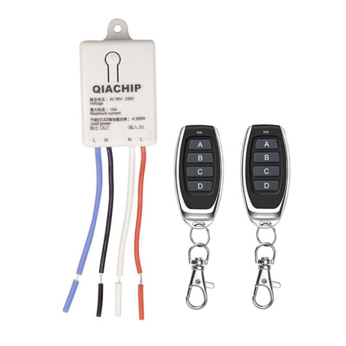 433MHz Wireless Remote Control  LED Light Controller AC90-250V+2PCS 4Keys 433Mhz Remote Control for Electric Doors