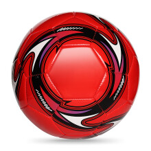 (Red Black,21.5cm/8.46in)Football Soccer Children Outdoor Sports Toys Training Competition Fun Props