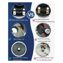 Car Horn 12V Universal Super Loud Auto Horn Electric Waterproof Low High Two Tone