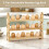Wooden Egg Holder for Countertop, 3-Tier Stackable Design, Holds 36 Eggs, Ideal for Kitchen Organization 4
