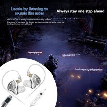 KZ Axas Gaming-Ohrhörer,Kabelgebunden mit Mikrofon und USB-C-Anschluss für PS4,für PS5,für ,PC,in-Ear-Kopfhörer mit Geräuschisolierung und