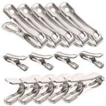 40pcs Stainless Steel Garden Clips for Greenhouse Windproof Sunshade Clamps Outdoor Use