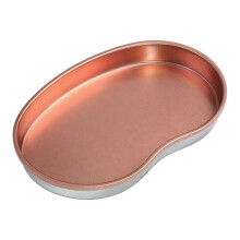 Rose Gold Stainless Steel Nail Tool Tray Organizer for Manicure Scissors Tweezers and Accessories
