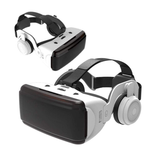VR Headset with Controller for Smartphone, Adjustable 3D VR Glasses for iPhone and Android Gaming