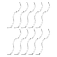 10Pz Trampolino in Zincato, Ganci Resistenti Argento