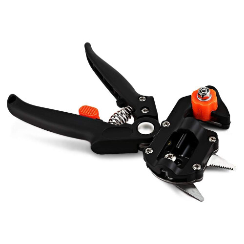 Carbon Steel Pruning Shears with Ergonomic OneHand Control, Precise Cutting and Durable Lightweight Handle