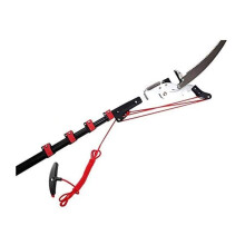 Telescopic Tree Pruner 18ft Extendable Pole Saw with 65Mn Steel Blade and Lightweight Aluminum Body