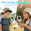 Walkie-Talkie Infantil com Vídeo, Desenho Animado, Intercomunicador, Tela HD de 2 Polegadas, Chamada com um Clique, Brinquedo para Pais e Filhos, 7