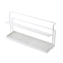 Égouttoir à Bouteilles, Support de Rangement pour Tasses avec Bac de Drainage, Support D'Organisation pour Tasses de Cuisine, Blanc