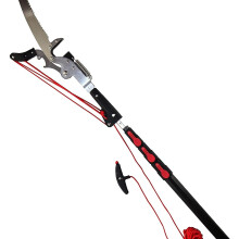 18FT Telescopic Pole Saw with Sharp 3Sided Blade, Lightweight Aluminum Handle and Ergonomic Grip