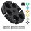 Suporte Múltiplo para Pedestal de Microfone, com 6 Anéis Coloridos para Microfone 1