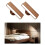 2 Pack Solid Wood Wall Sconces Rechargeable Night Lamps 360 Rotation Dimmable Touchable Wall Reading Lights for Bedside 2
