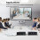USB 3.2 Extender over Ethernet, 4 Port USB 3.2 Gen 1 Extender Kit with Transmitter Receiver, for PC Webcam Camera EU 2