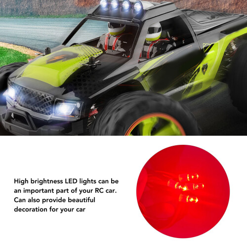 5Pcs RC Car LED Light Kit 5mm Red Beads 7.4V 2