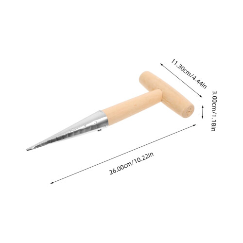 Ergonomic THandle Garden Dibber Planting Tool for Easy Transplanting and Efficient Hole Digging 1