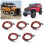 5Pcs RC Car LED Light Kit 5mm Red Beads 7.4V 4