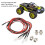 5Pcs RC Car LED Light Kit 5mm Red Beads 7.4V 5