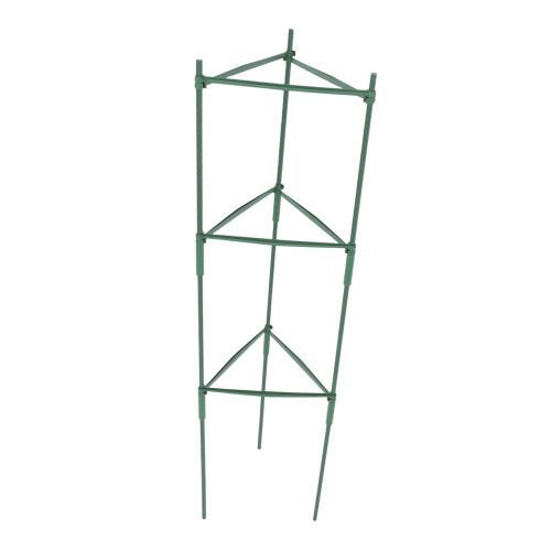 Adjustable Tomato Plant Support Cage with Durable Plastic Frame for Cucumbers Peppers and Climbing Vegetables