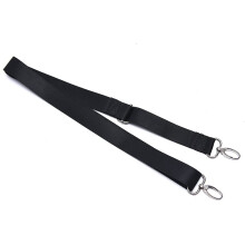 Black Nylon Adjustable Shoulder Strap Replacement for Laptop and Camera Bags with Metal Buckle