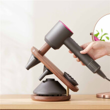 Wall Mount Hair Dryer Holder Hair Dryer Storage Rack Walnut Beech Wood Hair Dryer Bracket Bathroom Decor