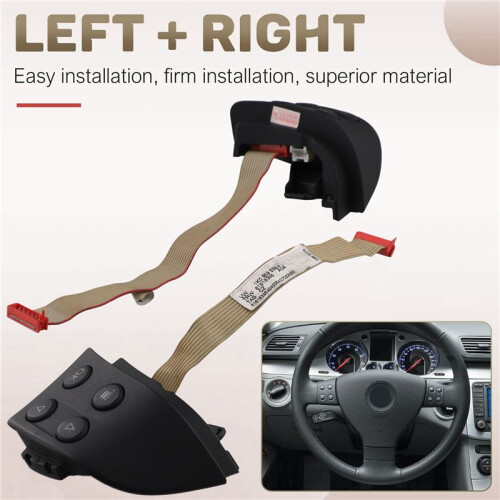 Left or Right Multifunction Steering Wheel Control Button for    MK5  B6  1K0959537J 1K0959538F