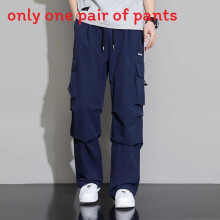 (Dark Blue,7XL)Herren Freizeit Utility Hose mit mehreren Taschen Design für den täglichen Lebensstil Urban