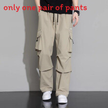 (Khaki,4XL)Freizeit Utility Herrenhose mit mehreren Taschen Design für den täglichen urbanen Lebensstil