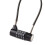 Travel Combination Lock with Resettable 4Digit Code, Durable Steel Cable Luggage Cable Lock for Suitcase 4
